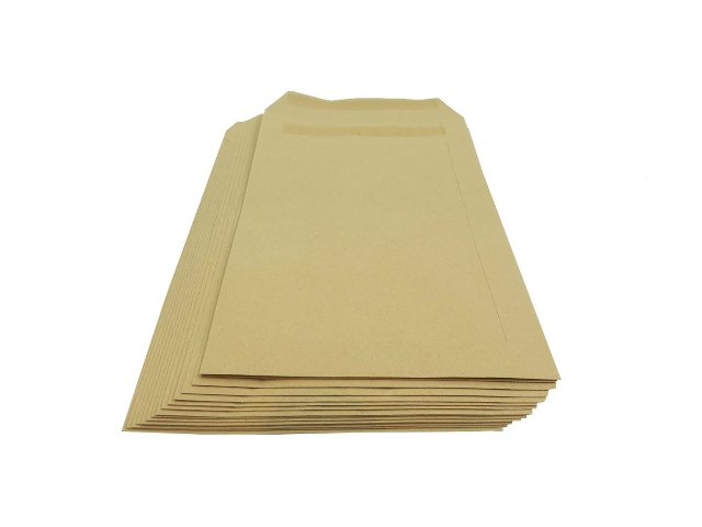 250 x C5/A5 Manilla Plain Self Seal Brown Envelopes 229x162mm 80gsm